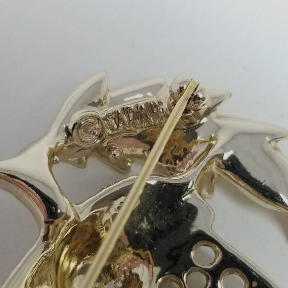 Vintage Sarah Coventry Acorn Shape Brooch, Gold Tone Tree Seed, Retro Estate - Picture 5 of 7